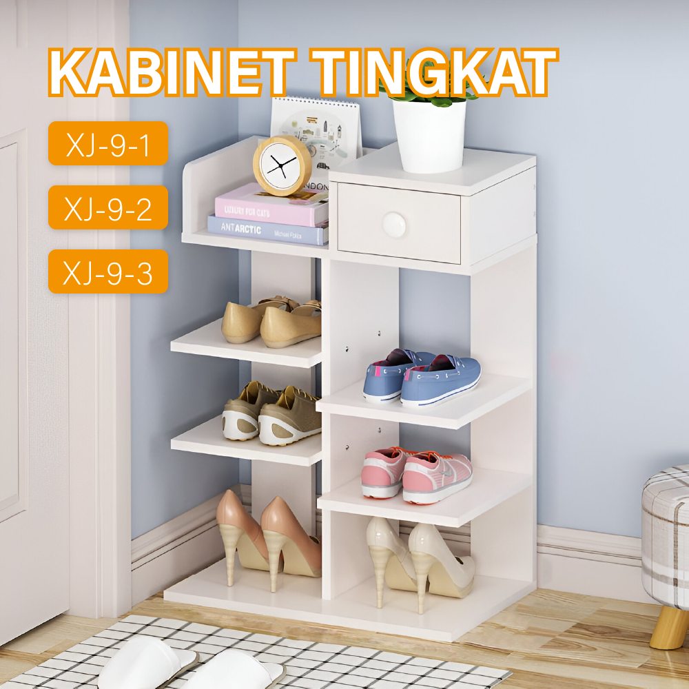 Rak Kabinet Sepatu Multifungsi Rak Sepatu Susun Minimalis Rak Sepatu Bertingkat
