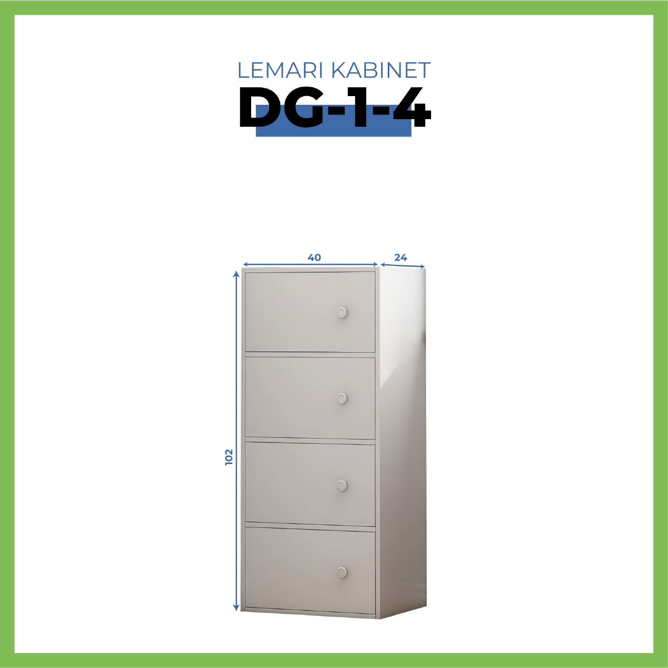 Lemari Laci Kabinet Minimalis Lemari Kabinet Kayu Rak Penyimpanan Serbaguna - Gambar 4